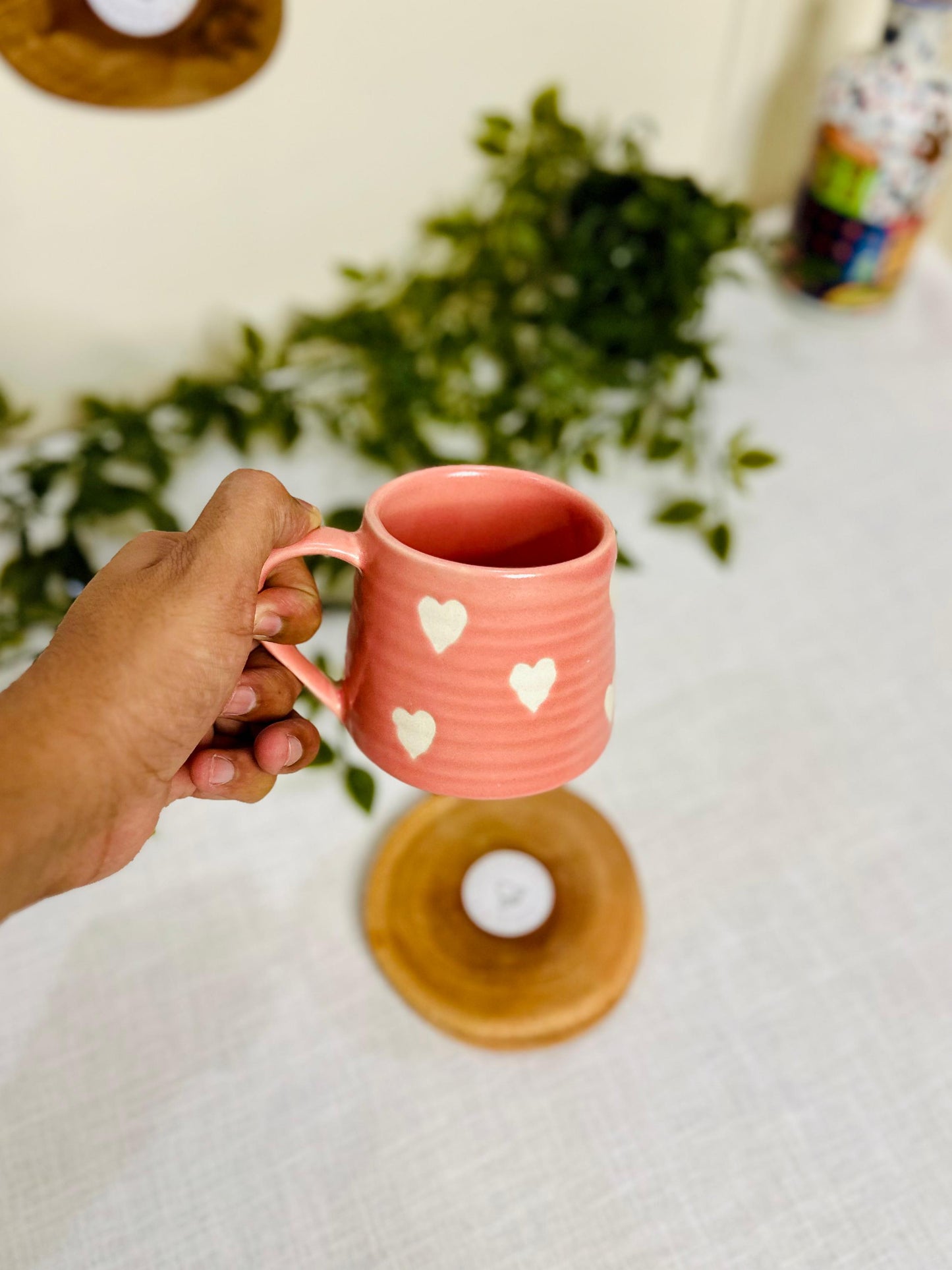 Sweet Heart-Patterned Mug