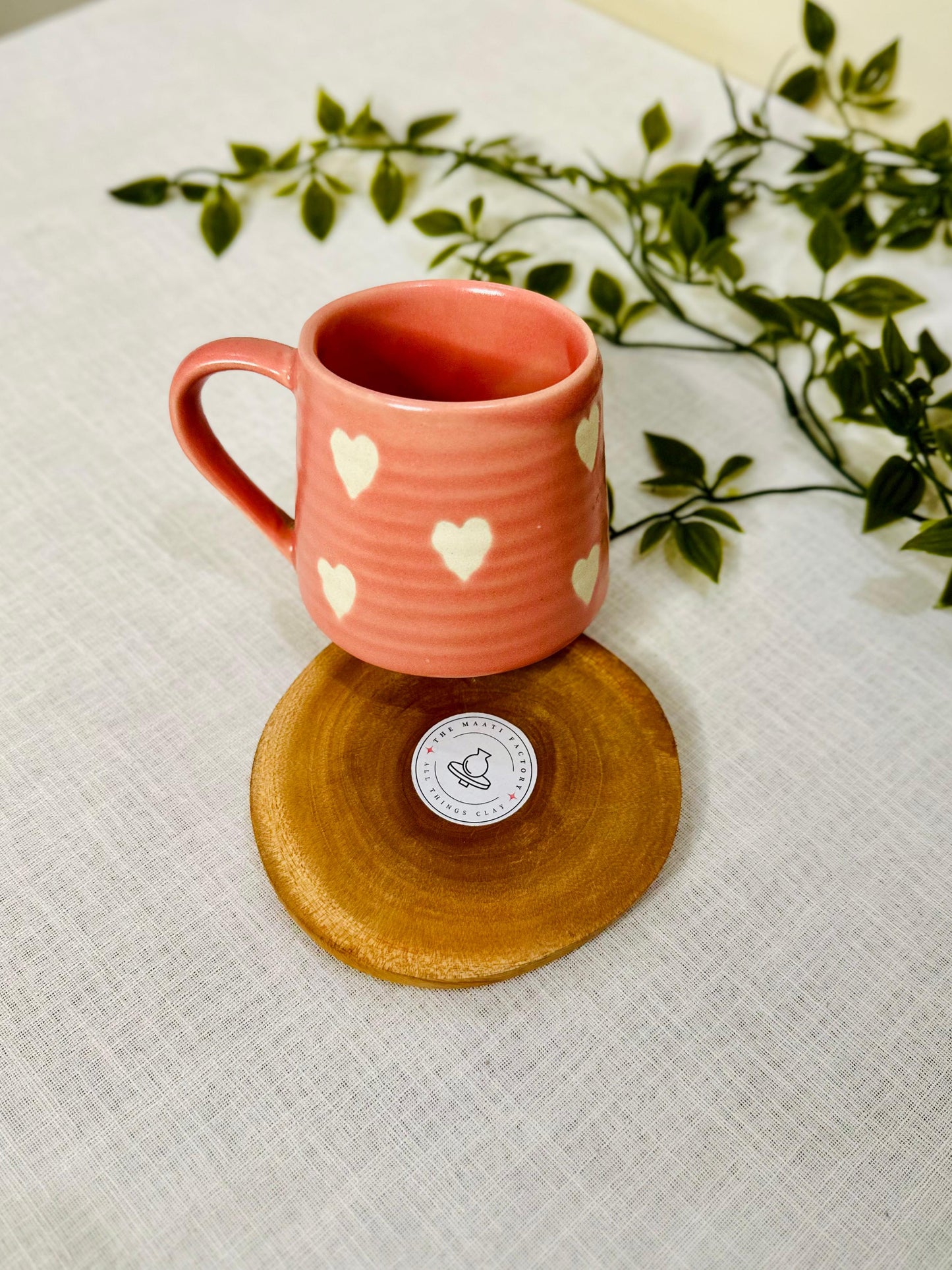 Sweet Heart-Patterned Mug