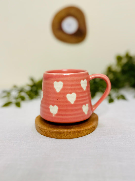 Sweet Heart-Patterned Mug