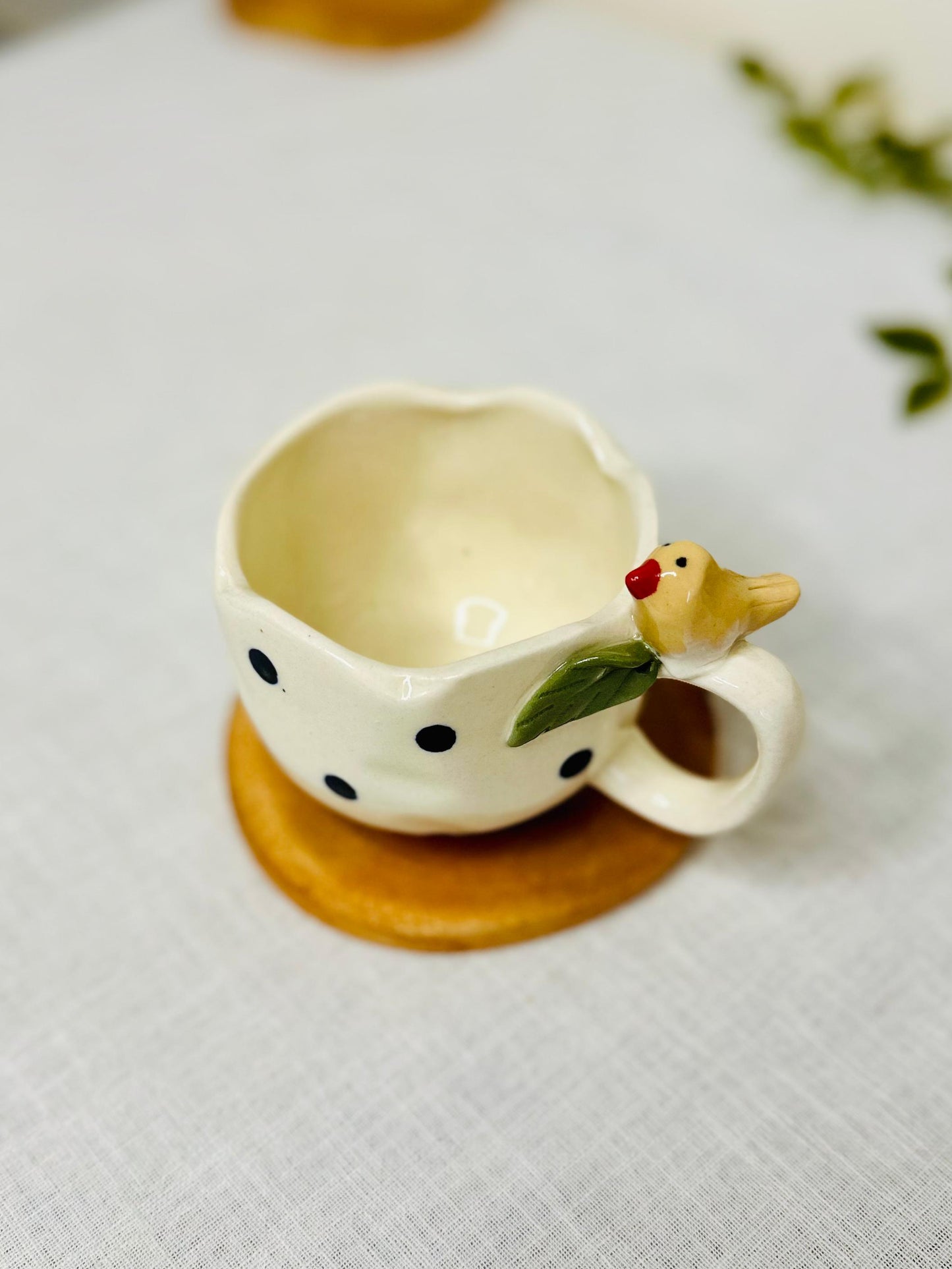 Chirpy Charm Handcrafted Ceramic Mug