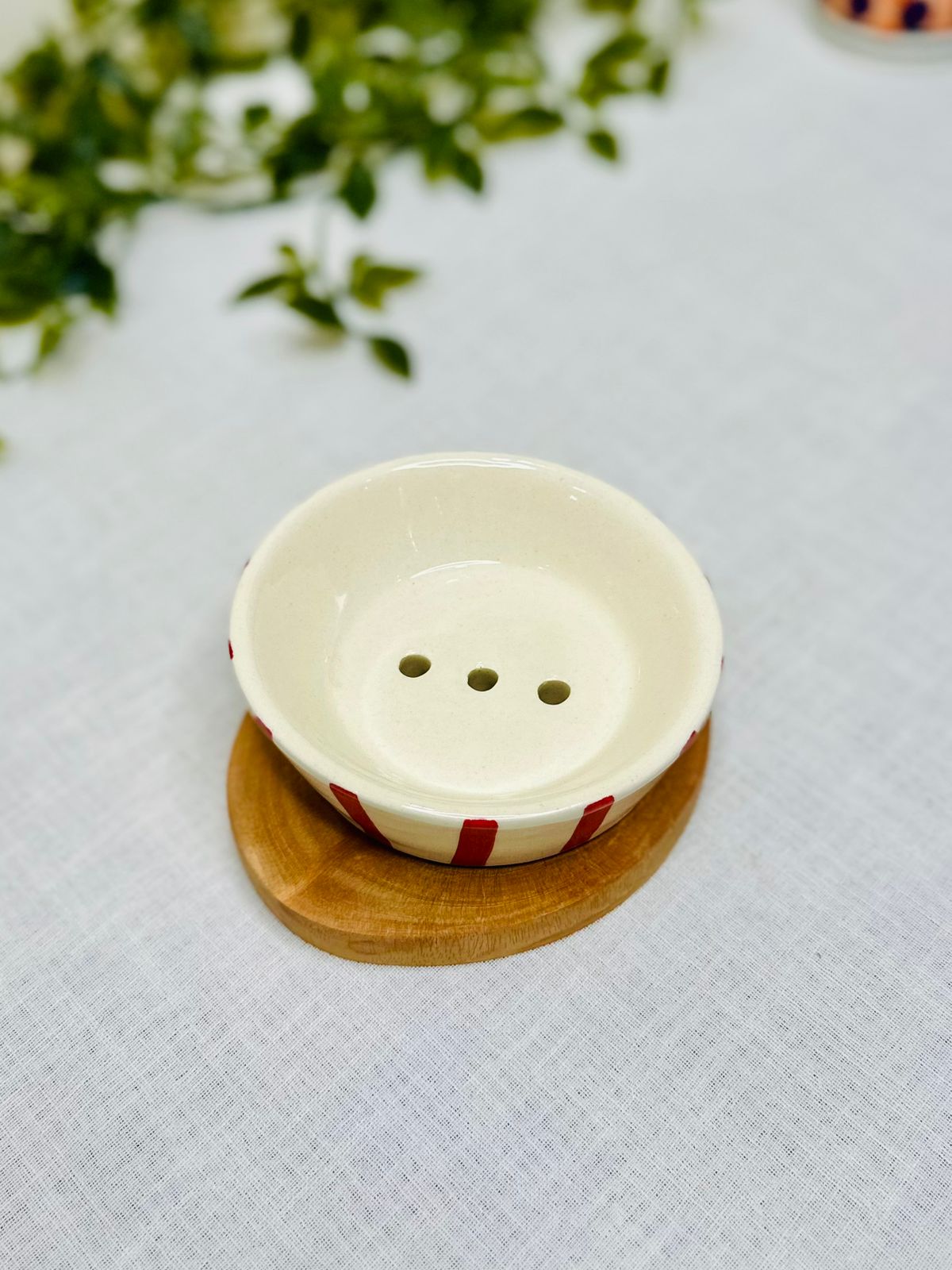 Bold Stripe 3-Piece Ceramic Bathroom Set