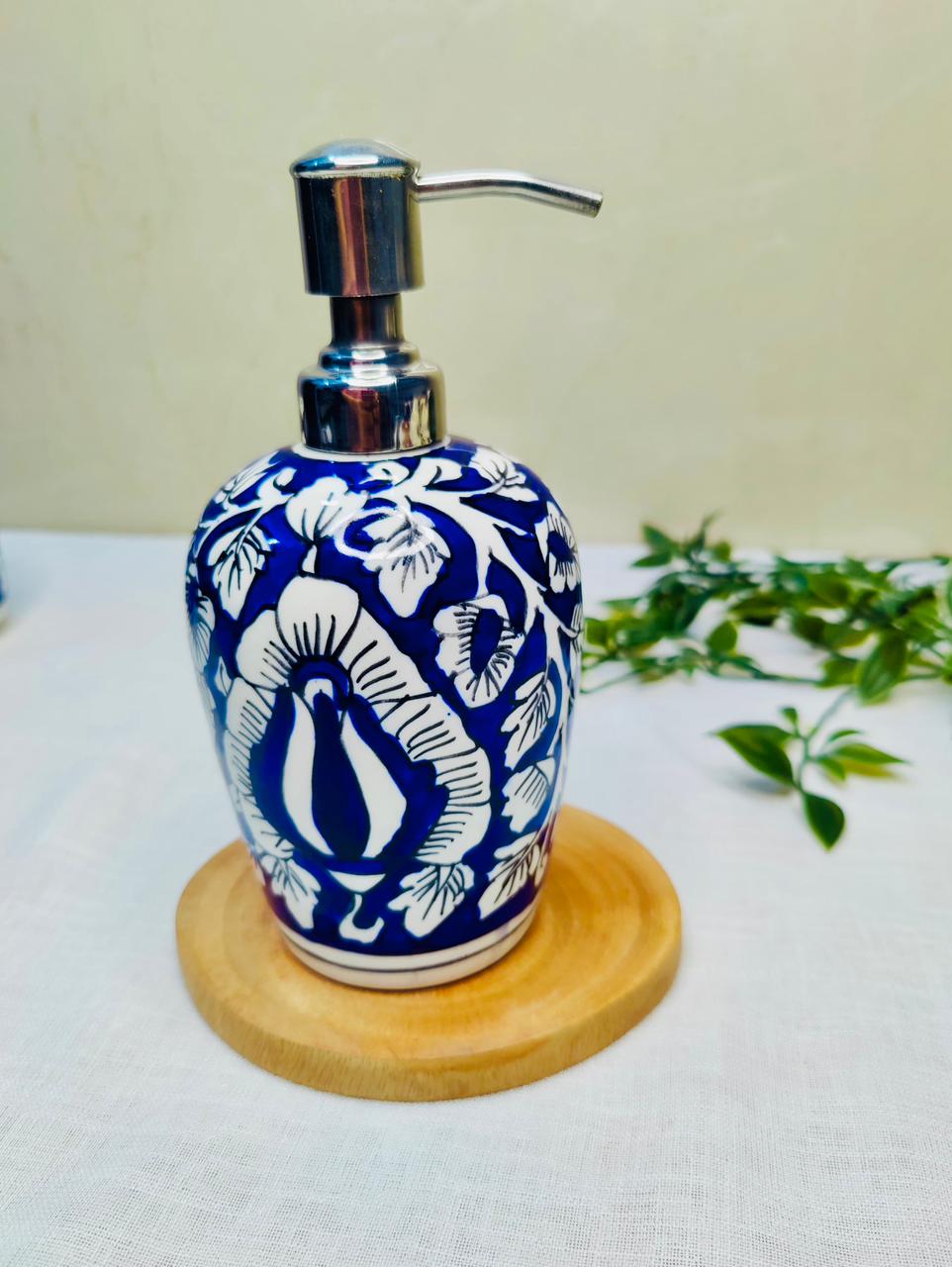 3-Piece Hand-Painted Ceramic Bathroom Set