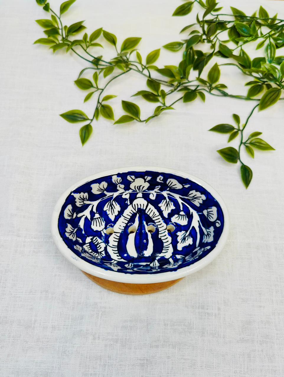 3-Piece Hand-Painted Ceramic Bathroom Set