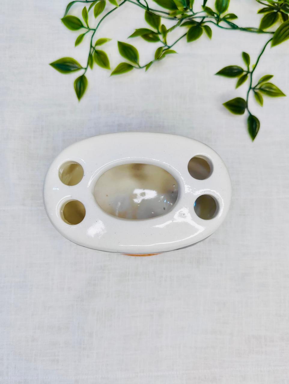 3-Piece Hand-Painted Ceramic Bathroom Set