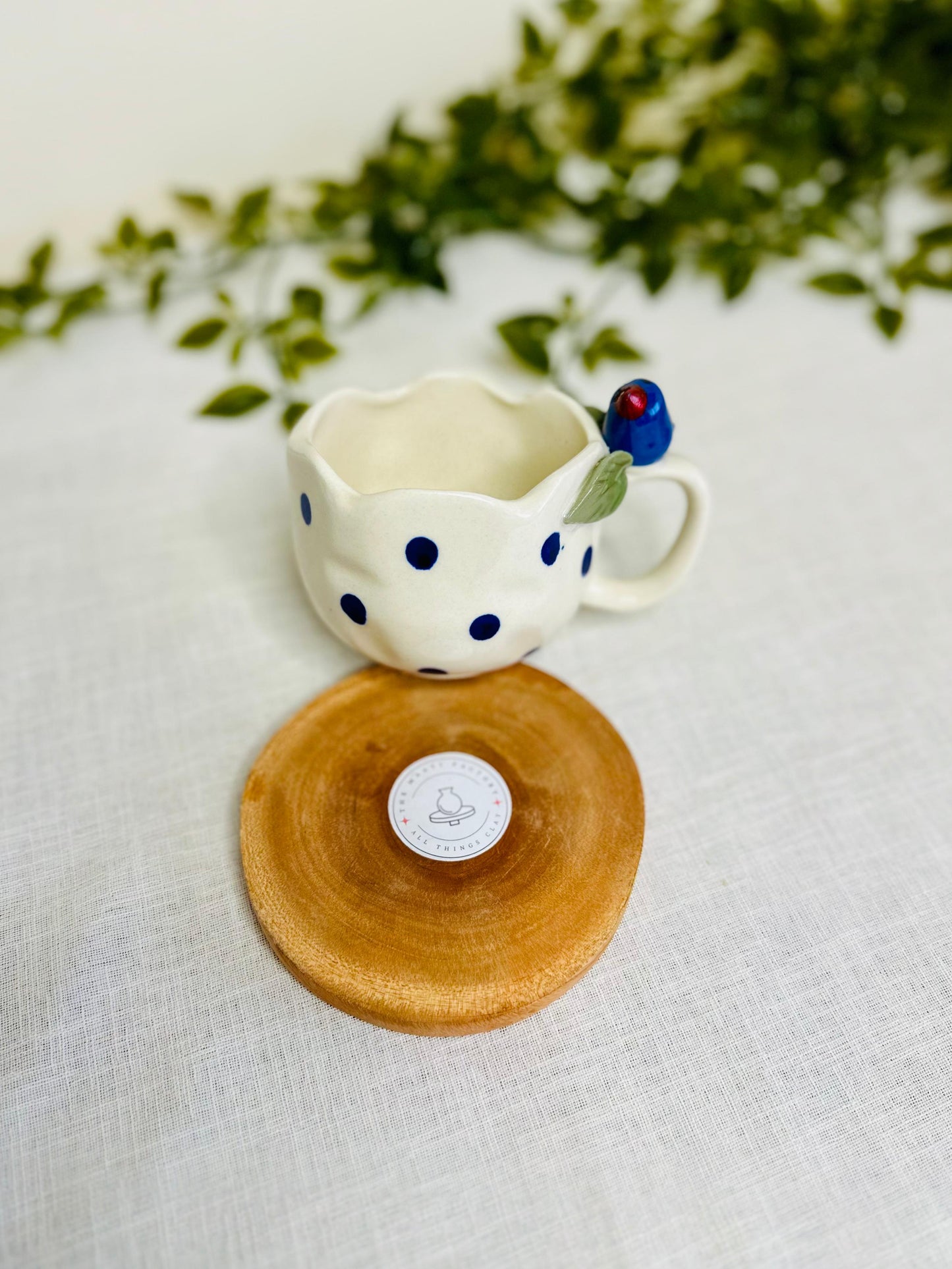 Chirpy Charm Handcrafted Ceramic Mug