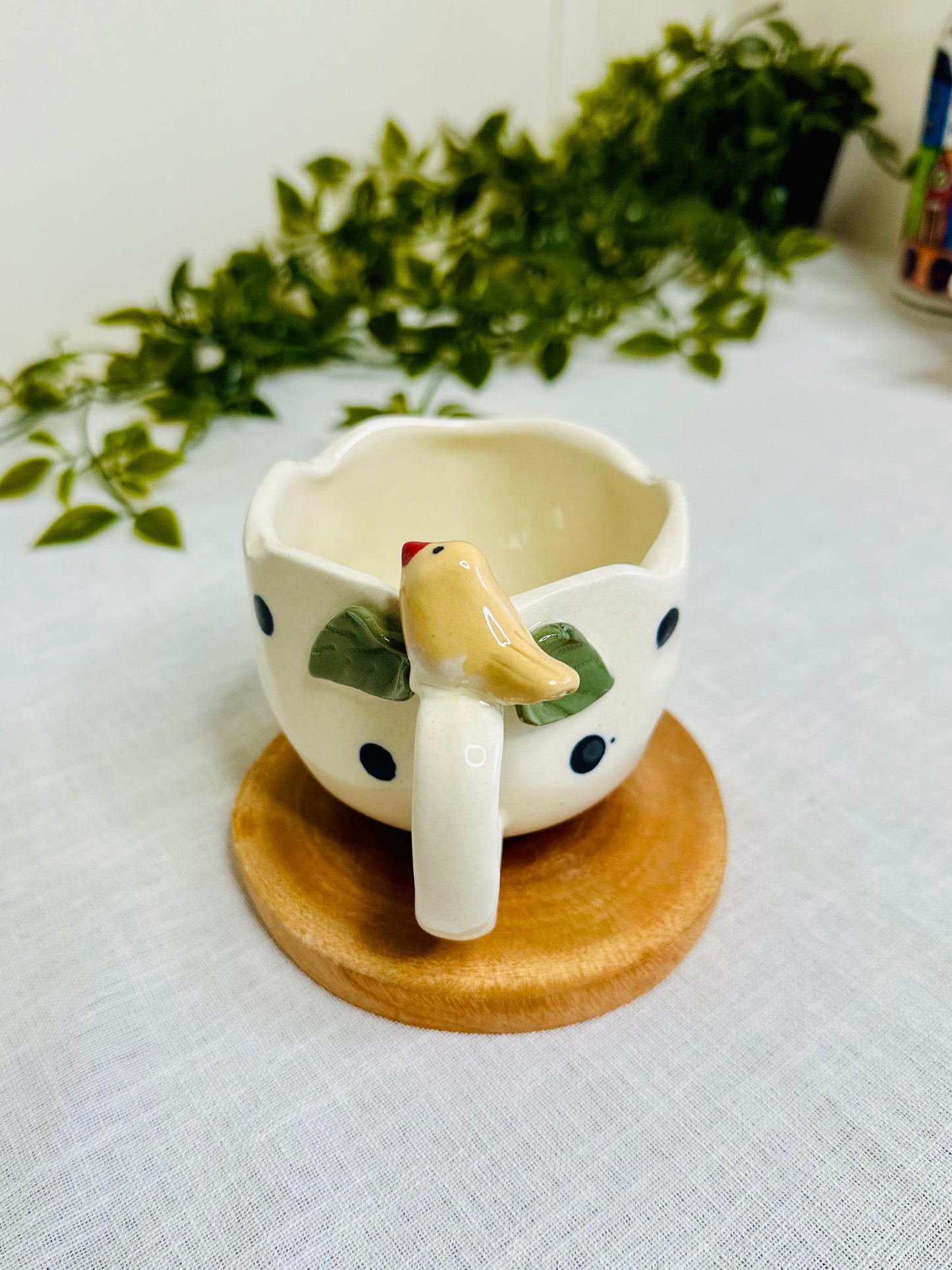 Chirpy Charm Handcrafted Ceramic Mug