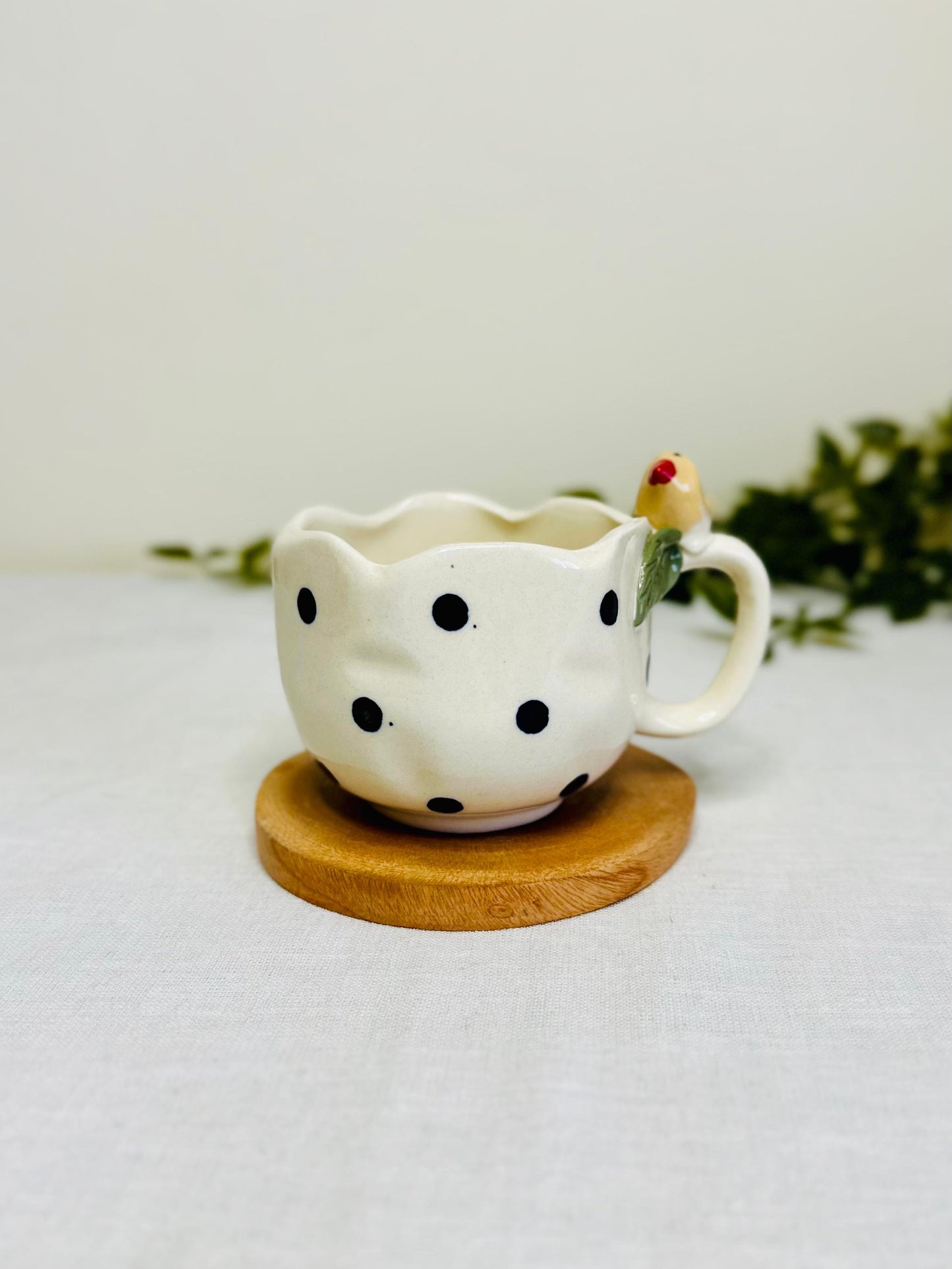 Chirpy Charm Handcrafted Ceramic Mug