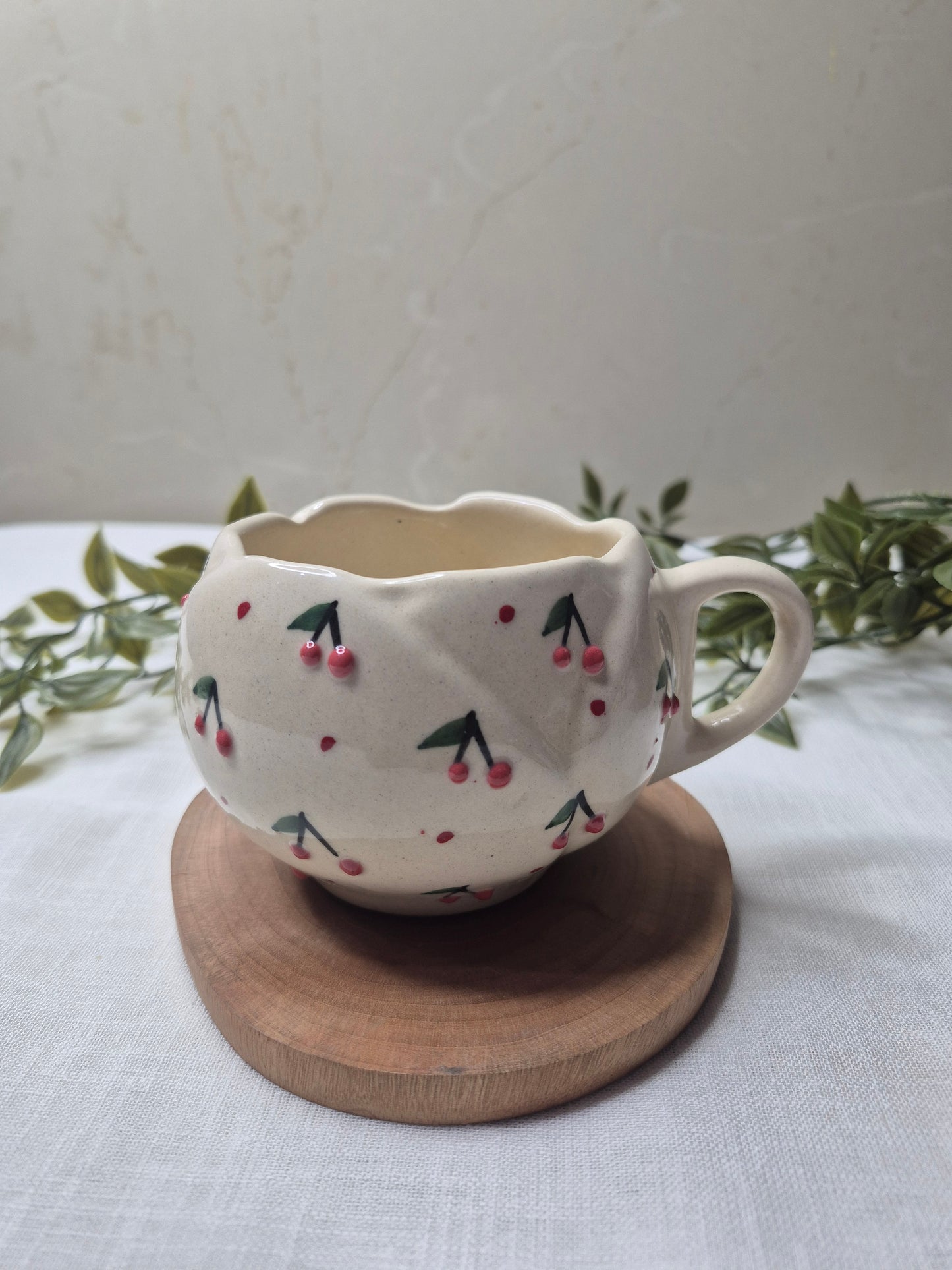Handcrafted "Cherry Blossom" Artisan Mug
