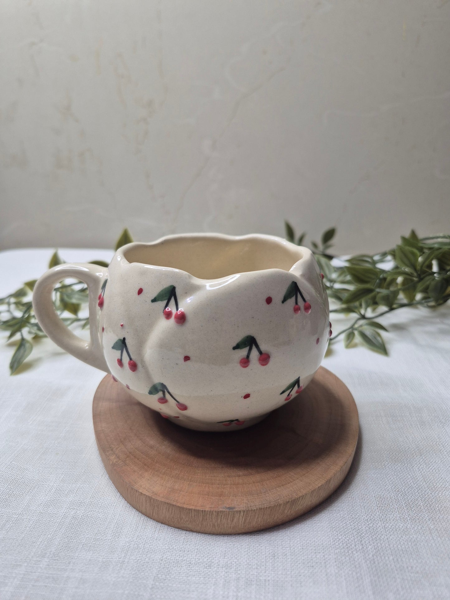 Handcrafted "Cherry Blossom" Artisan Mug
