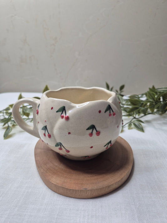 Handcrafted "Cherry Blossom" Artisan Mug
