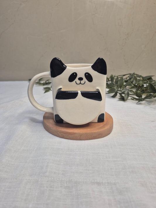 Panda cookie mug